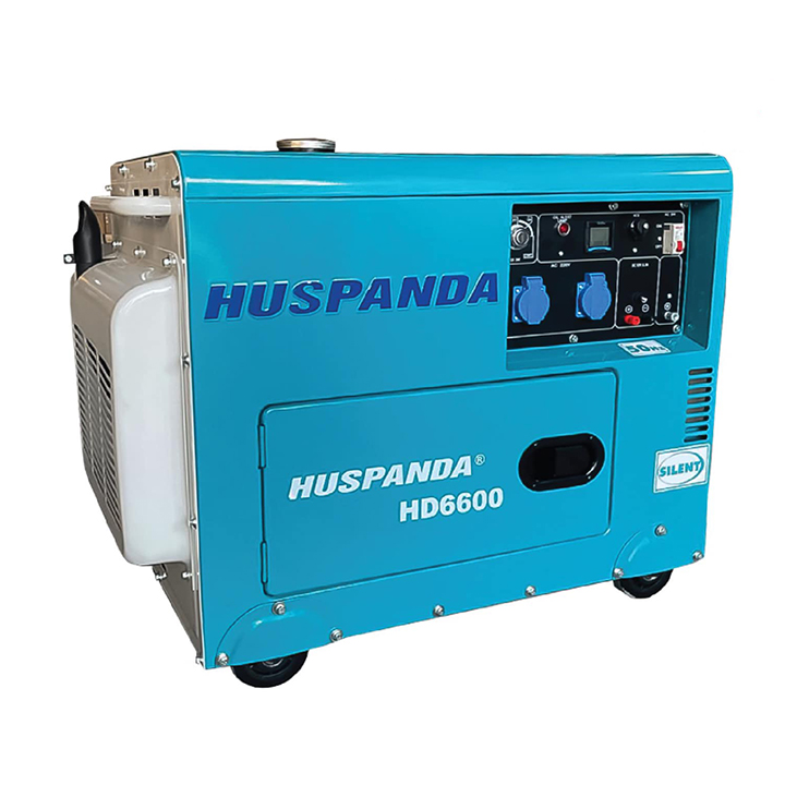 Máy Phát Điện Chạy Dầu 5Kw Huspanda HD6600 Chống Ồn
