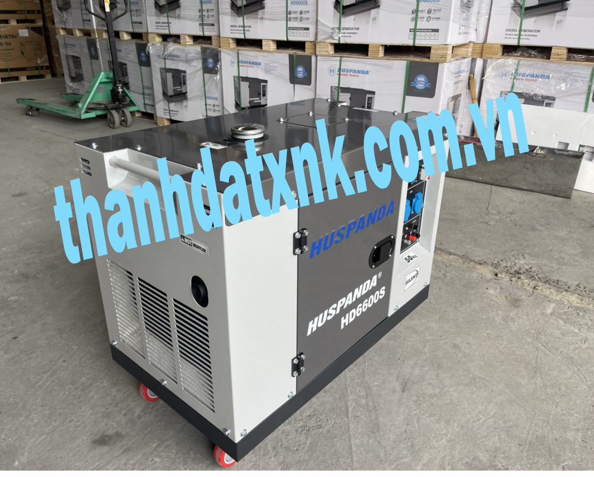 Máy Phát Điện Chạy Dầu 5Kw Huspanda HD6600S Chống Ồn - Hình ảnh 2