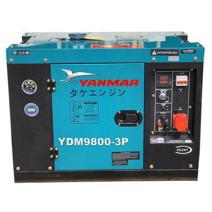 Máy phát điện Yanmar 8.0kw chạy dầu YDM9800