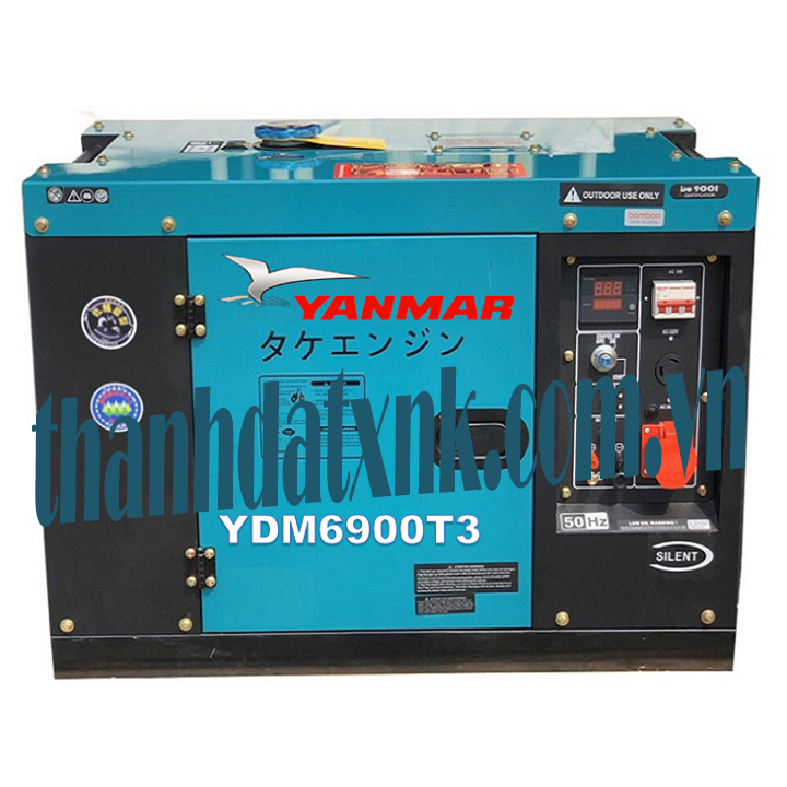 Máy phát điện Yanmar 5kw chạy dầu YDM6900T-3