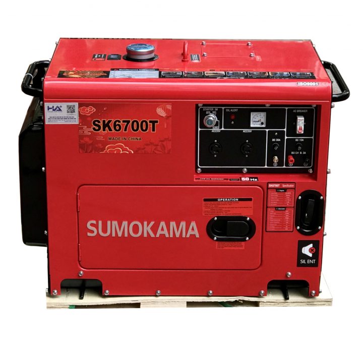 Máy Phát Điện Chạy Dầu 5Kw Sumokama SK6700T