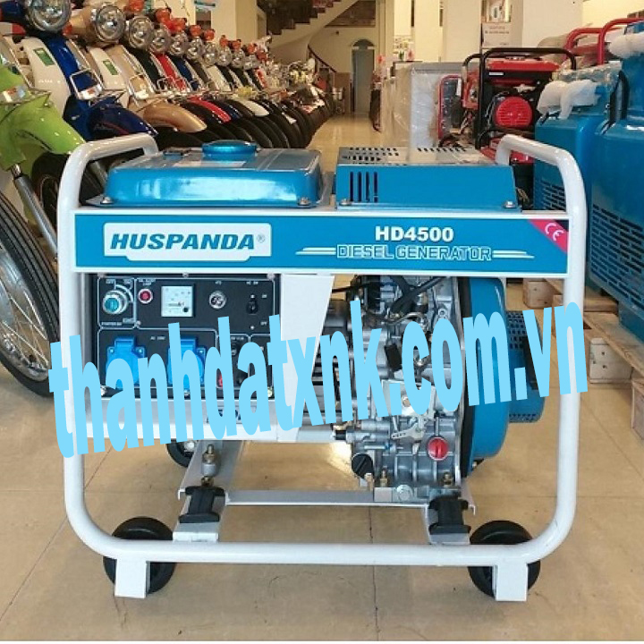 Máy Phát Điện Chạy Dầu 3Kw Huspanda HD4500 Đề - Hình ảnh 2