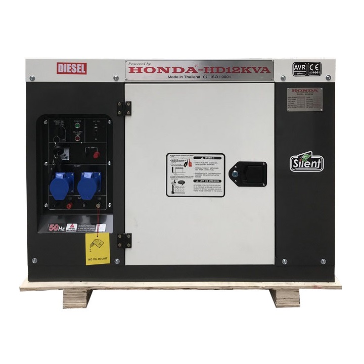 Máy Phát Điện Honda Chạy Dầu HD12KVA Chống Ồn