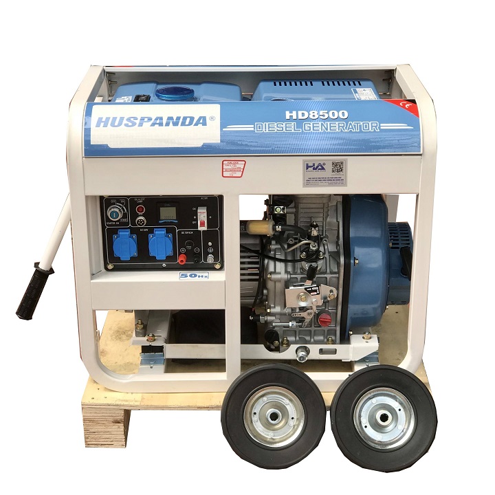Máy Phát Điện Chạy Dầu 7Kw Huspanda HD8500 Đề