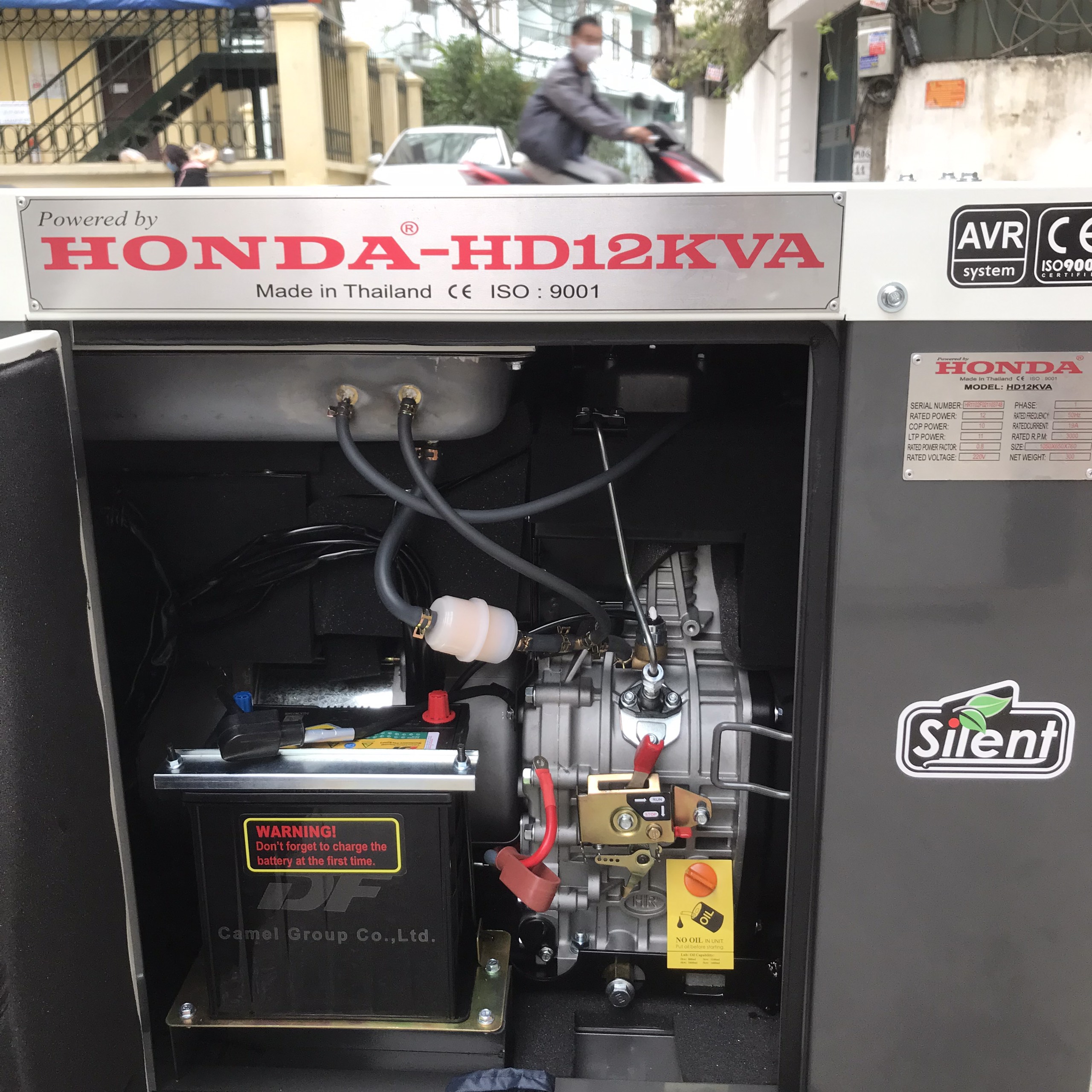 Máy Phát Điện Honda Chạy Dầu HD12KVA Chống Ồn - Hình ảnh 5