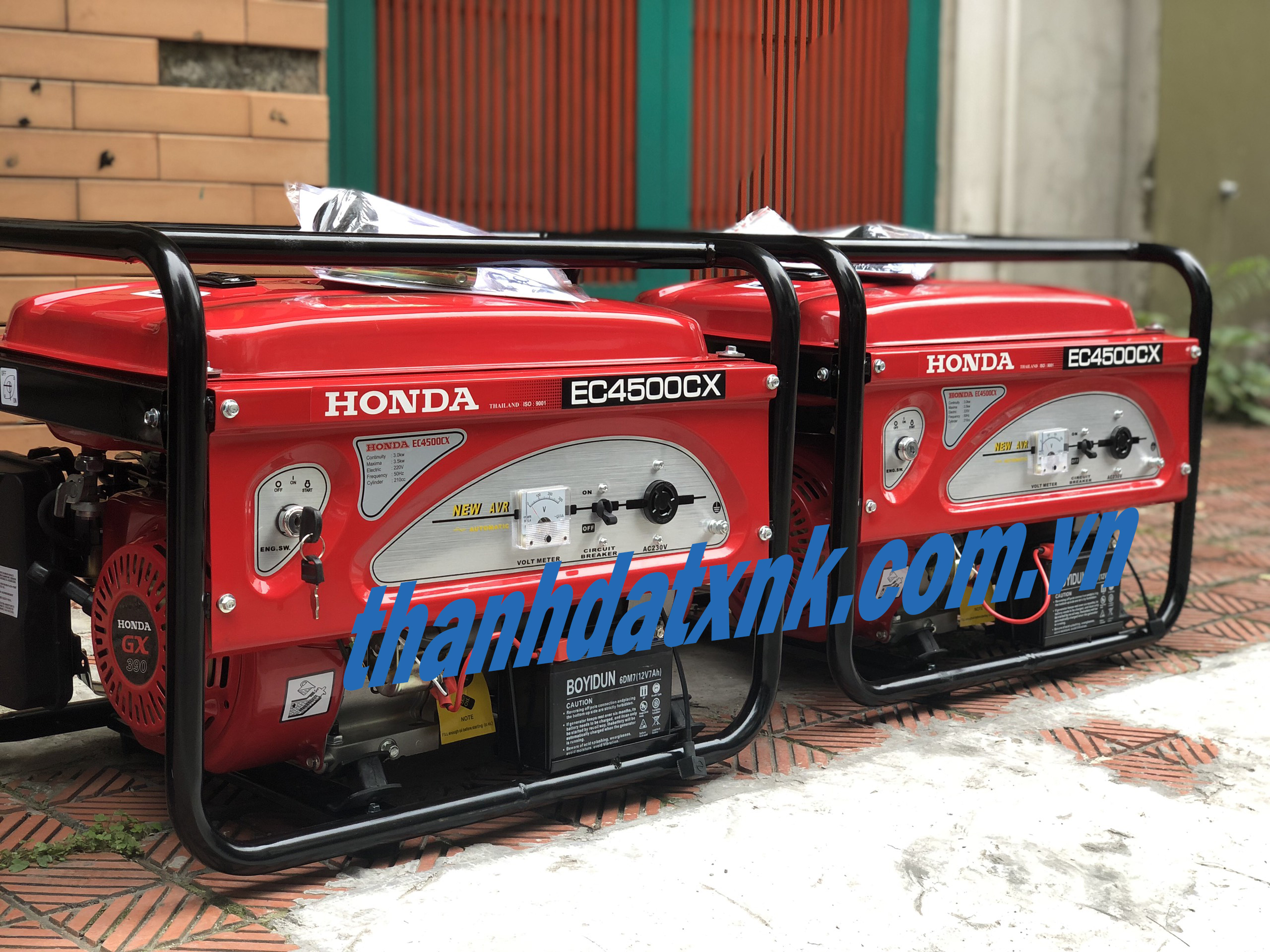 Máy Phát Điện Honda Chạy Xăng 3kw EC 4500EX Đề