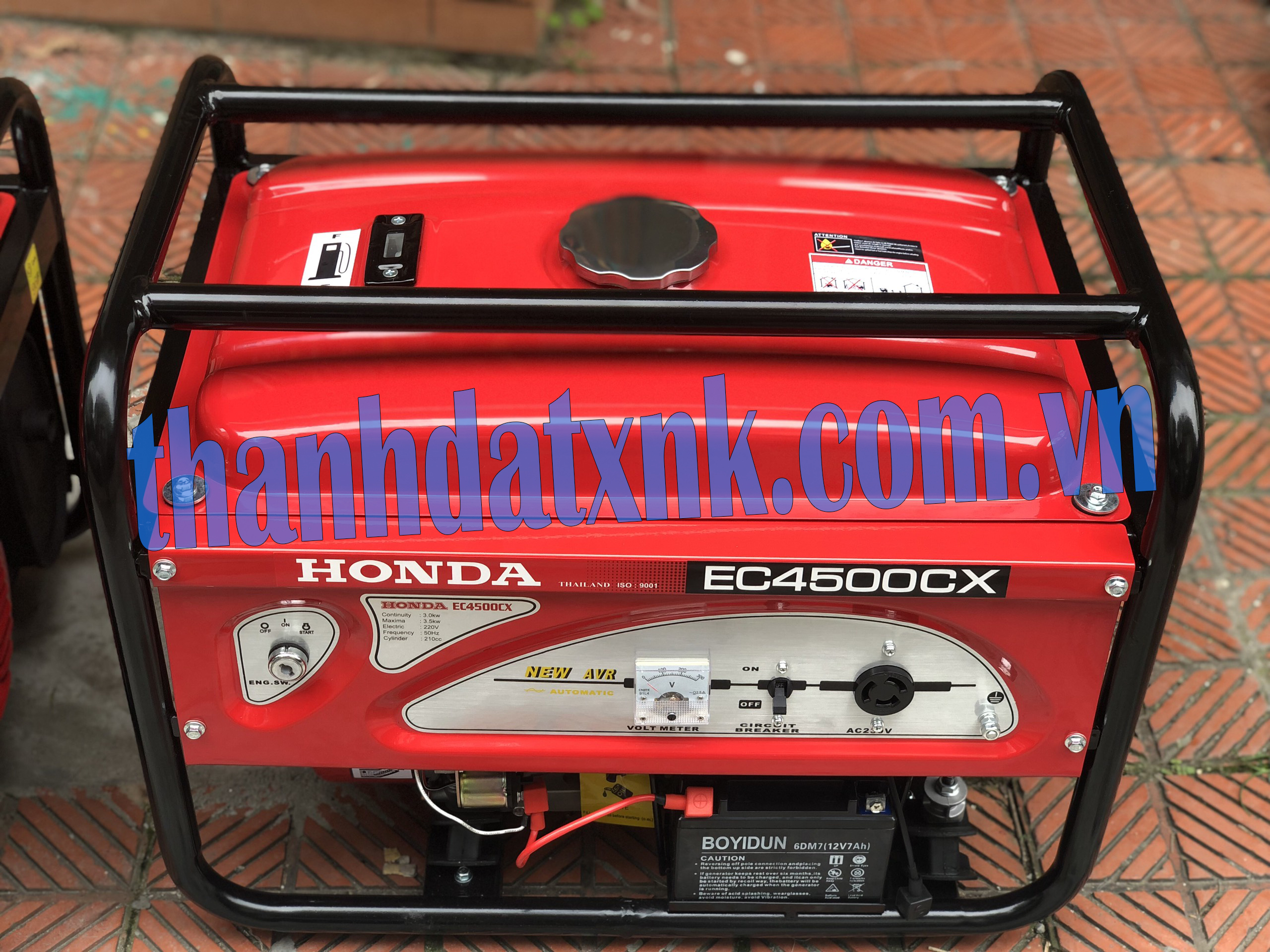 Máy Phát Điện Honda Chạy Xăng 3kw EC 4500EX Đề - Hình ảnh 3