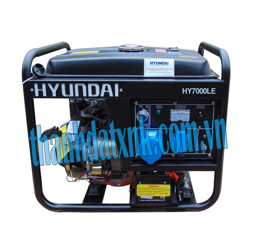 Máy Phát Điện Chạy Xăng 5.0KVA-5.5KVA Hyundai HY7000LE