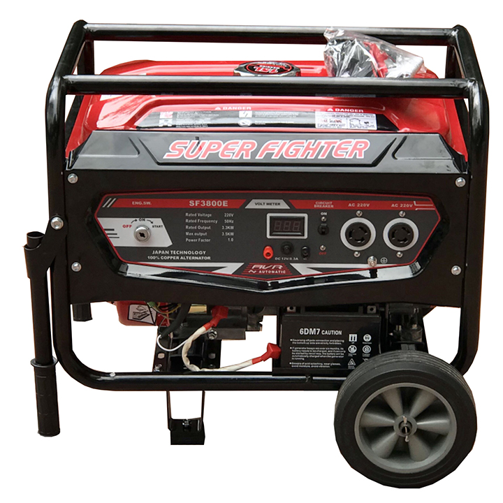 Máy Phát Điện Chạy Xăng 3.5kw Super Fighter SF3800E Đề