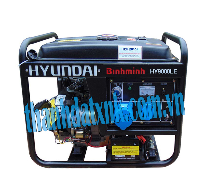 Máy Phát Điện Chạy Xăng 6.0KVA-6.6KVA Hyundai HY9000LE