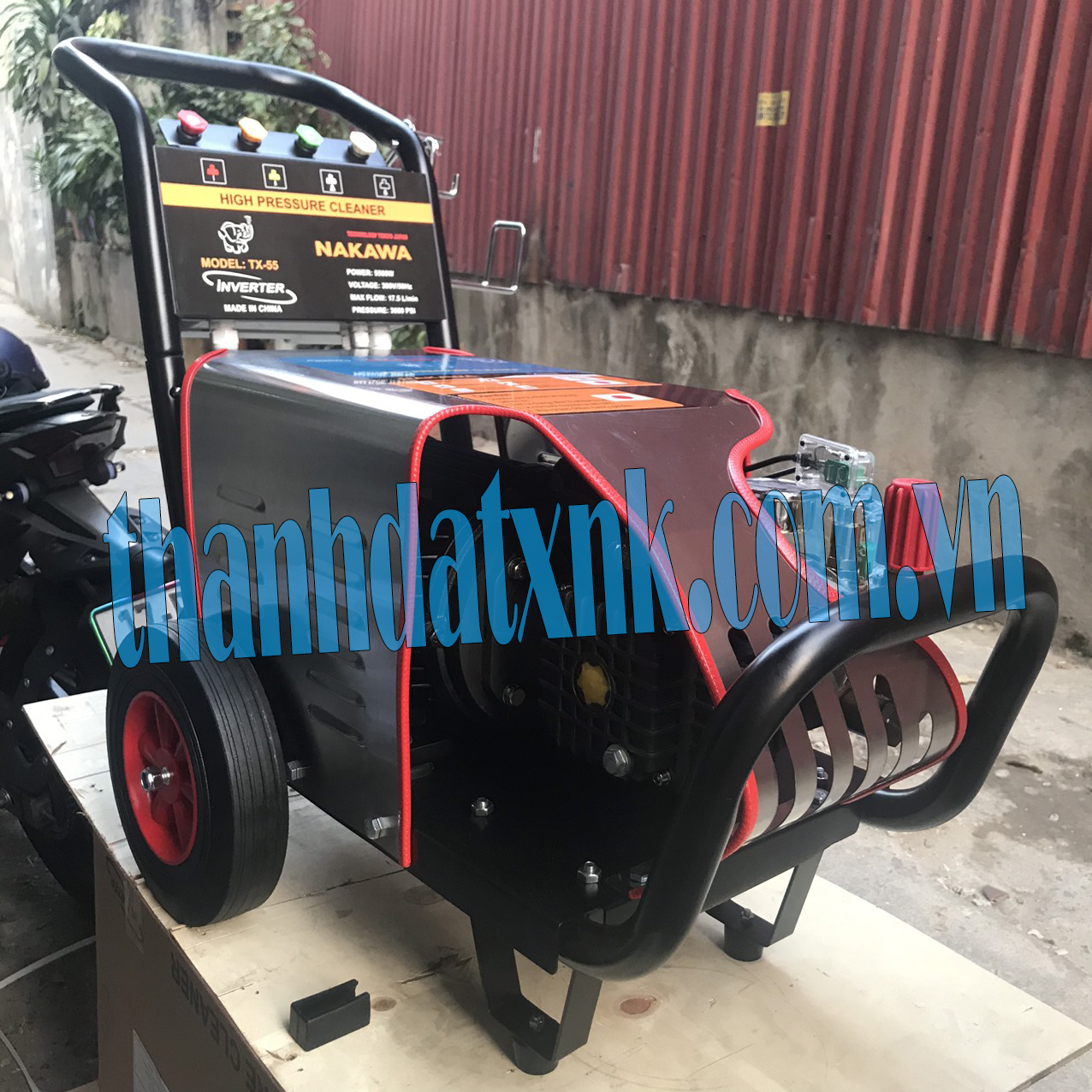 Máy Rửa Xe Cao Áp 5.5kw Nakawa 3000 PSI 3 Pha TX-55