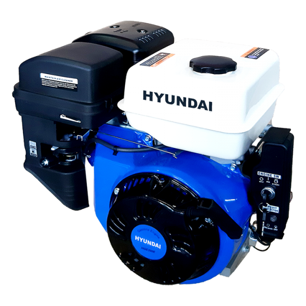 Động Cơ Xăng 13HP Hyundai HGE390RCE Trục Lệch Có Đề