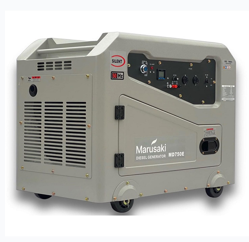 Máy Phát Điện Chạy Dầu 6.5KVA Marusaki MD750E