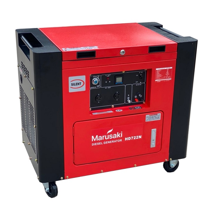 Máy Phát Điện Chạy Dầu 6.5KVA Marusaki HD722N