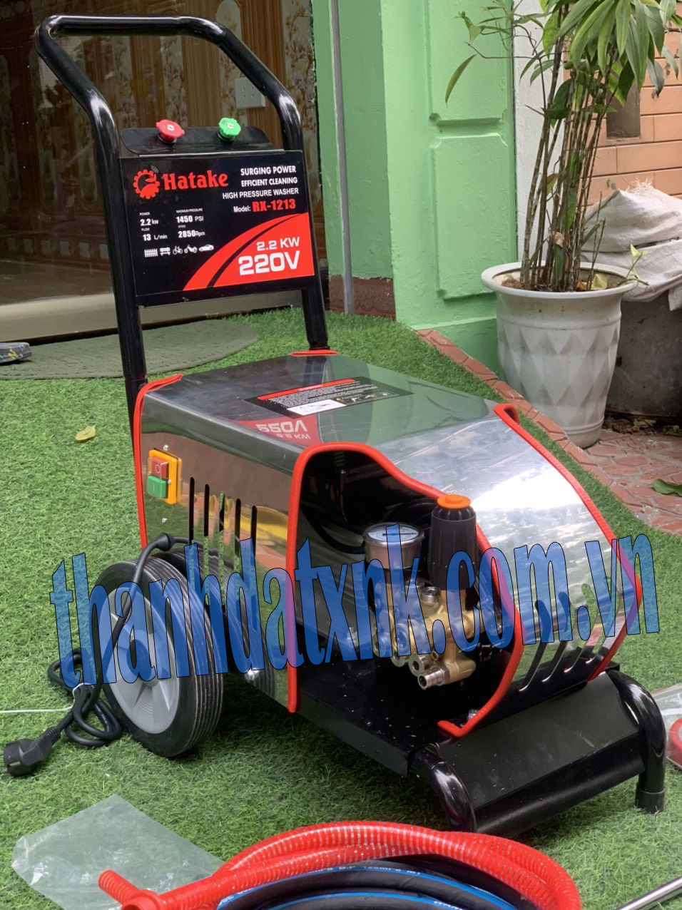 Máy Rửa Xe Cao Áp 2.2kw Hatake RX-1213 - Hình ảnh 4