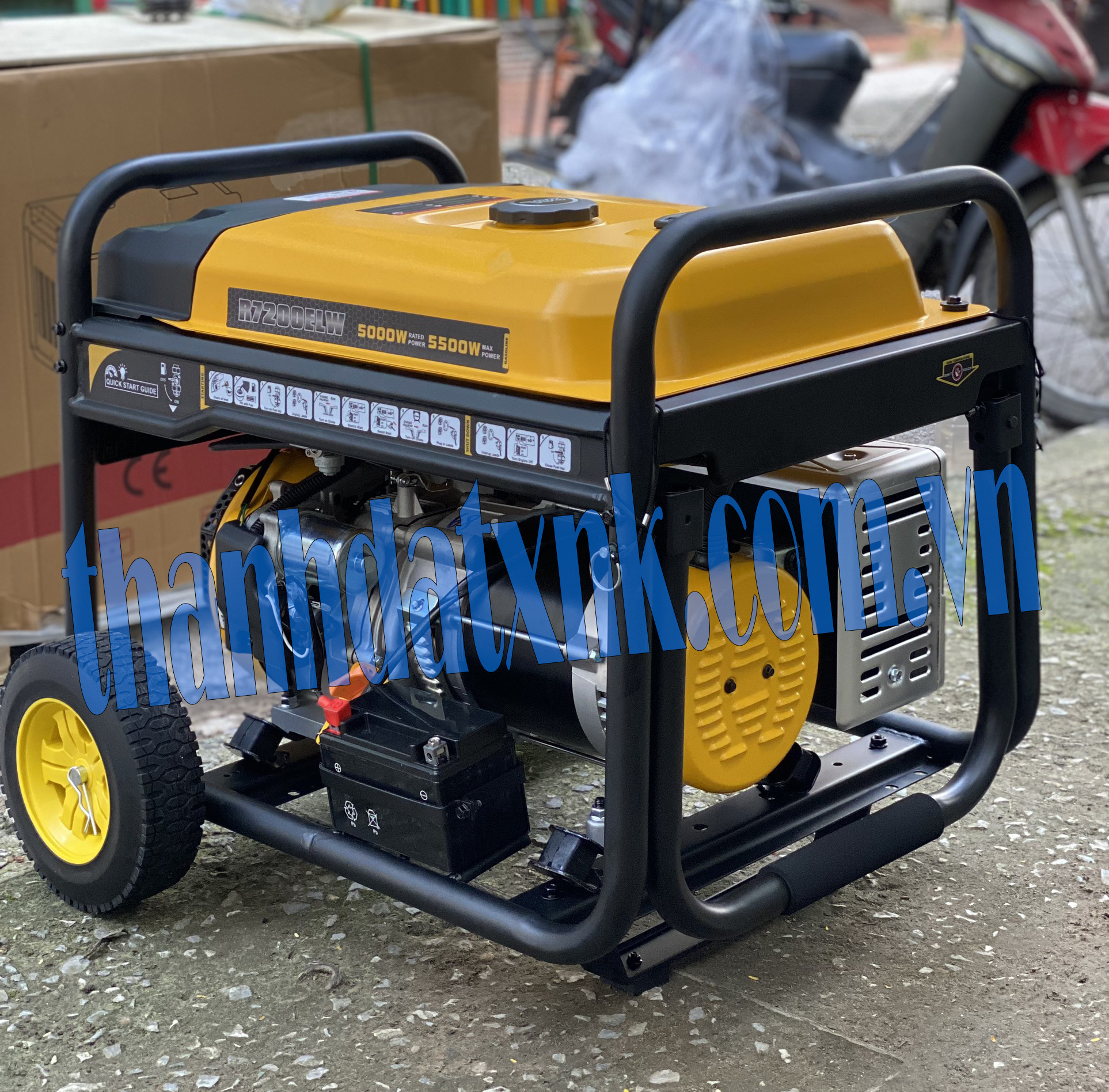 Máy Phát Điện Chạy Xăng 5Kva Rato R7200ELW Đề - Hình ảnh 2
