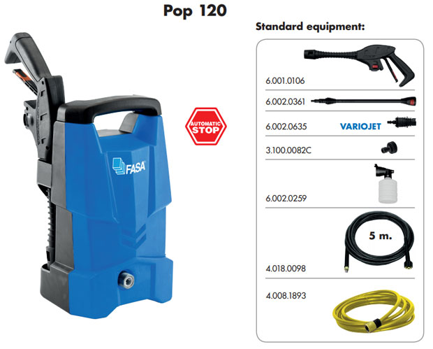 Máy Rửa Xe 1700W Fasa Pop 120 - Hình ảnh 2