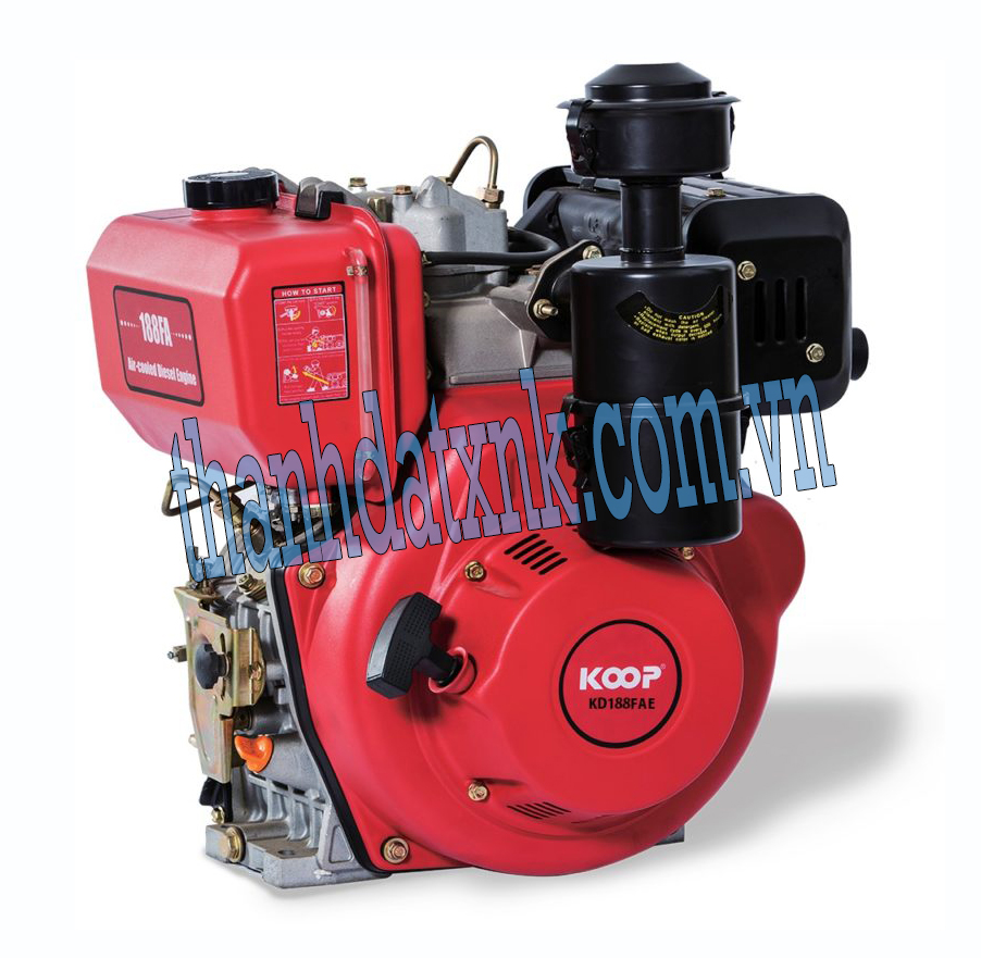Động Cơ Dầu 9HP Koop KD188FAE Có Đề