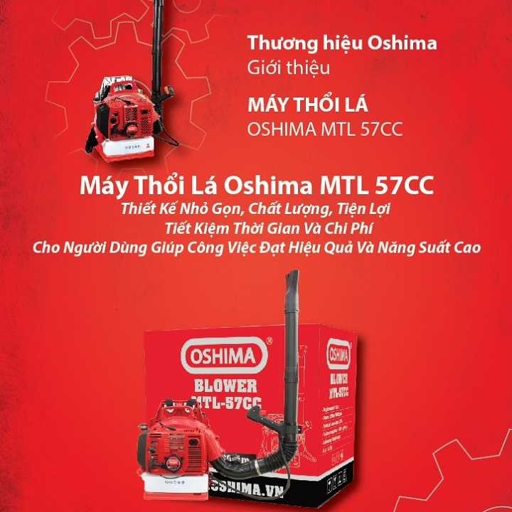 Máy Thổi Lá 2500W Oshima MTL 57CC - Hình ảnh 3
