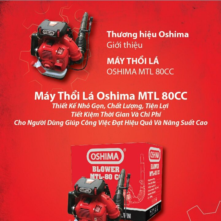 Máy Thổi Lá 3000W Oshima MTL 80CC - Hình ảnh 5