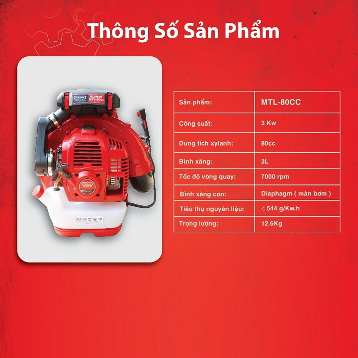 Máy Thổi Lá 3000W Oshima MTL 80CC - Hình ảnh 4