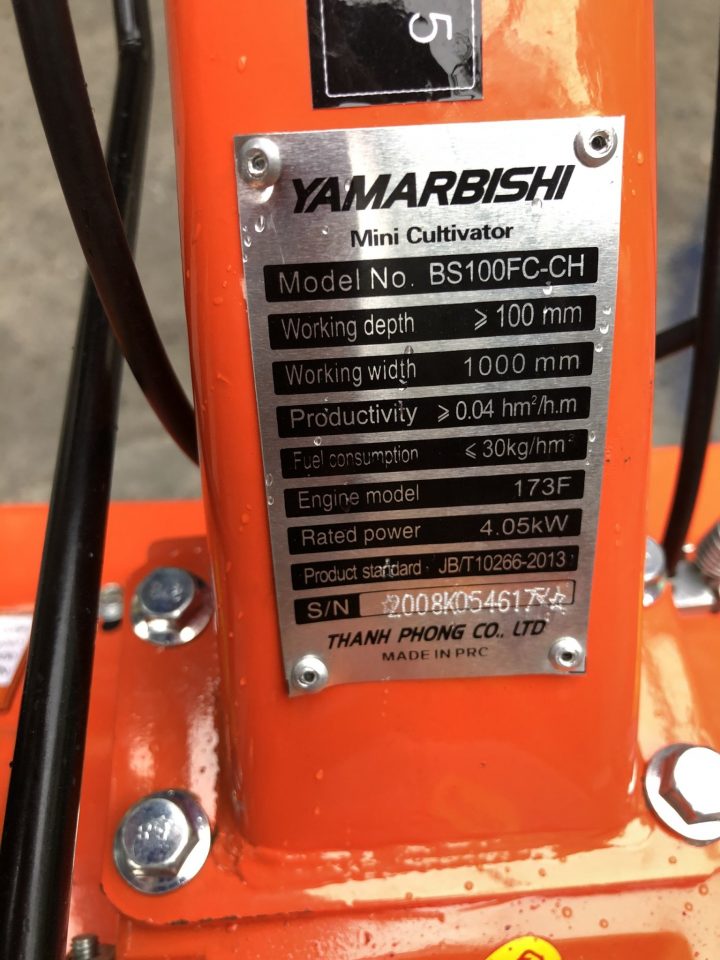 Máy Xới Đất Chạy Xăng 170F Yamarbishi BS100FQ - Hình ảnh 5