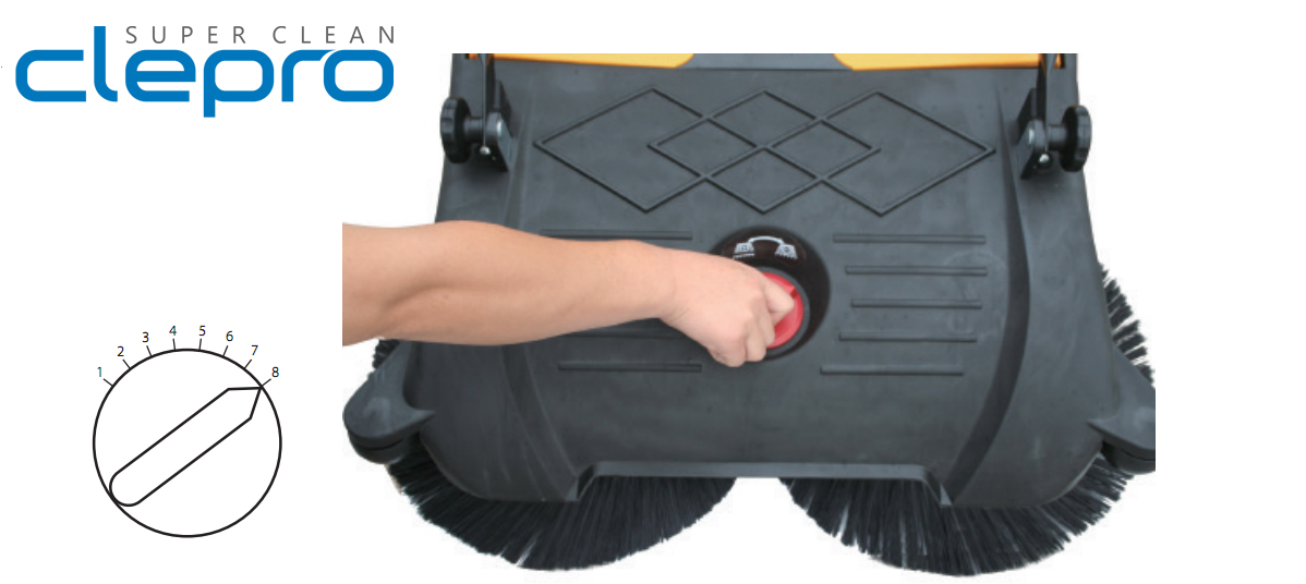 Máy Quét Rác Đẩy Tay Clepro CW-800/02 - Hình ảnh 3