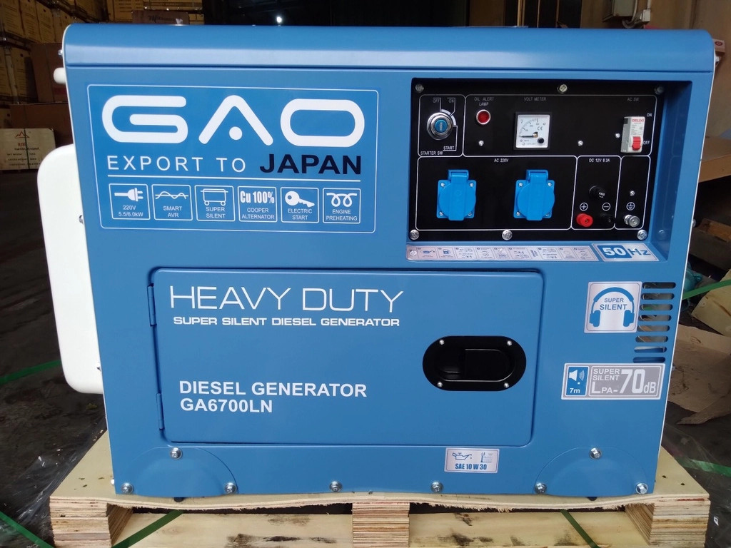 Máy Phát Điện Chạy Dầu 5Kw GAO GA6700LN - Hình ảnh 2