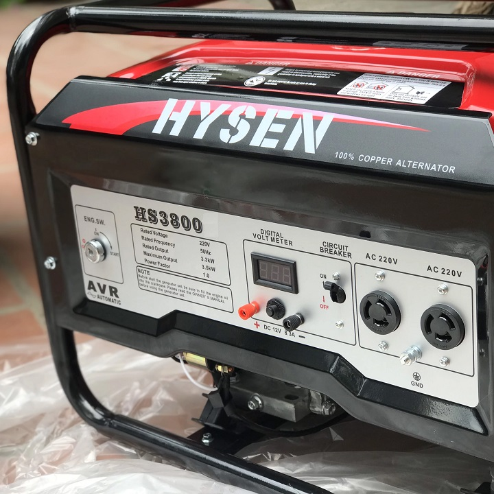 Máy Phát Điện Chạy Xăng 3kw Hysen HS3800 - Hình ảnh 4