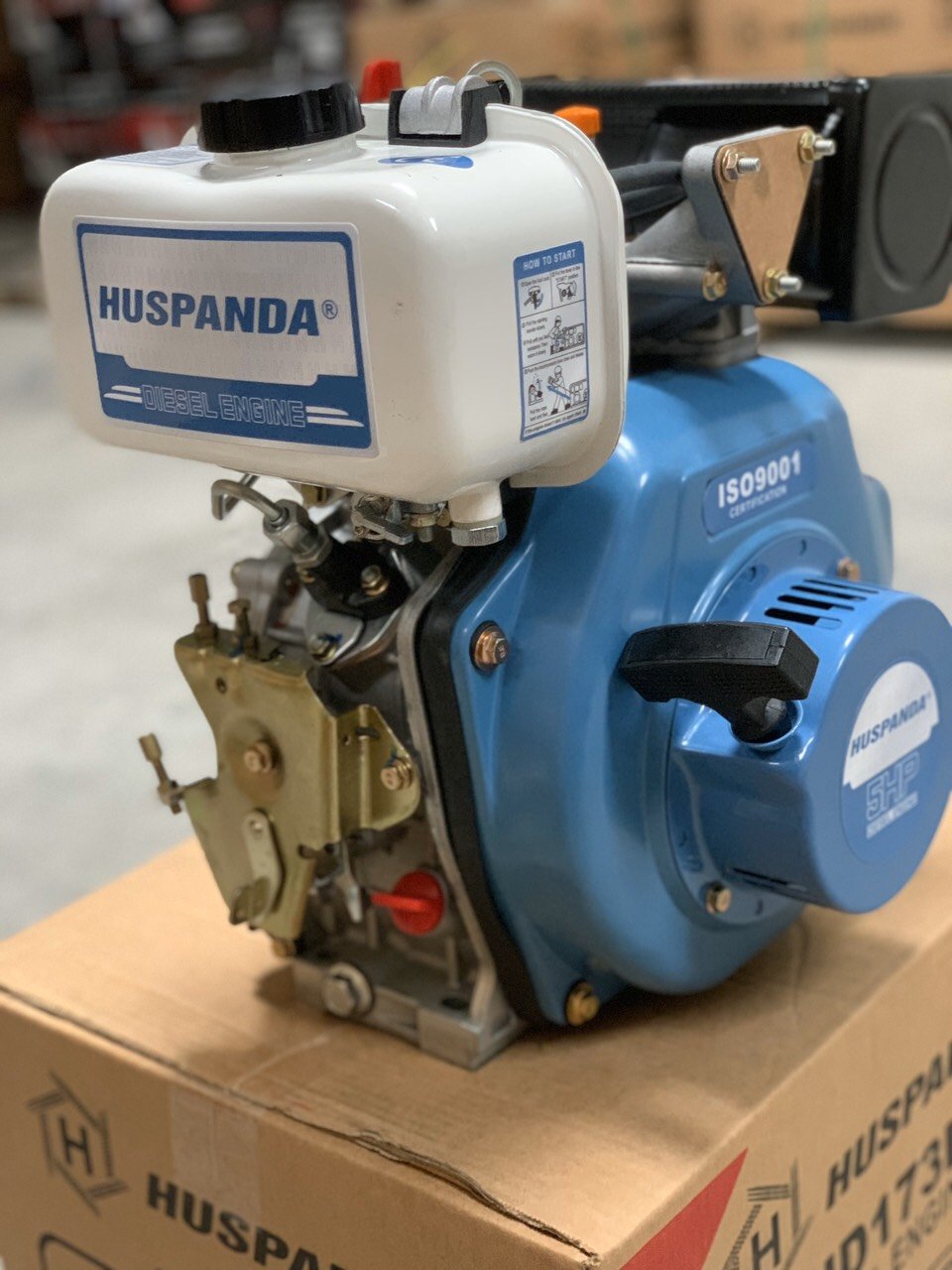 Máy Nổ – Động Cơ Dầu 7Hp Huspanda HD178F – Zen Cá - Hình ảnh 3