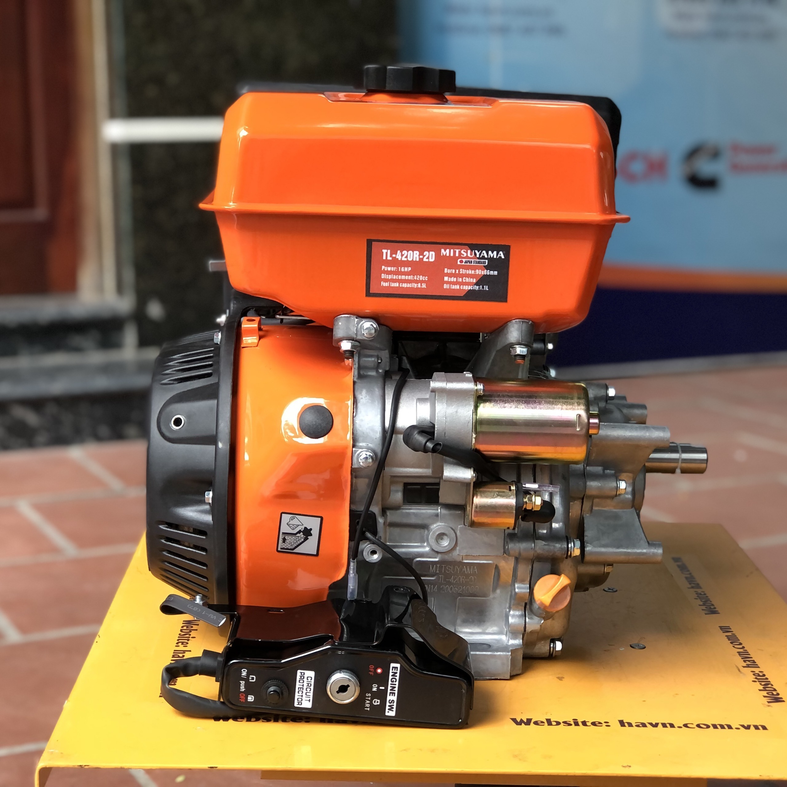 Máy Nổ – Động Cơ Xăng 20Hp Mitsuyama TL-490R-2 Tua Chậm - Hình ảnh 2