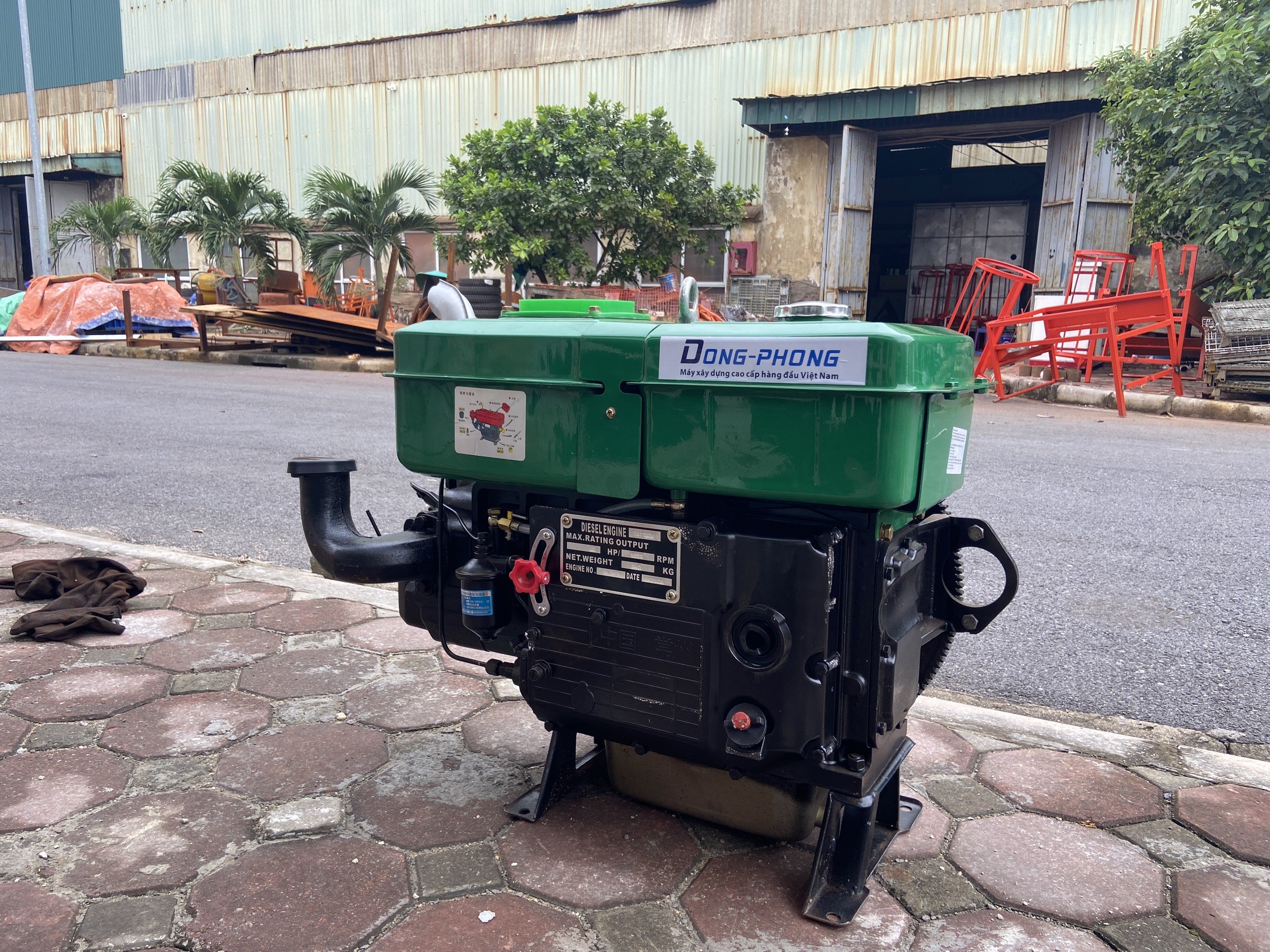 Máy Nổ Dầu Diesel Đông Phong 35HP (D35 Nước Đề) - Hình ảnh 2