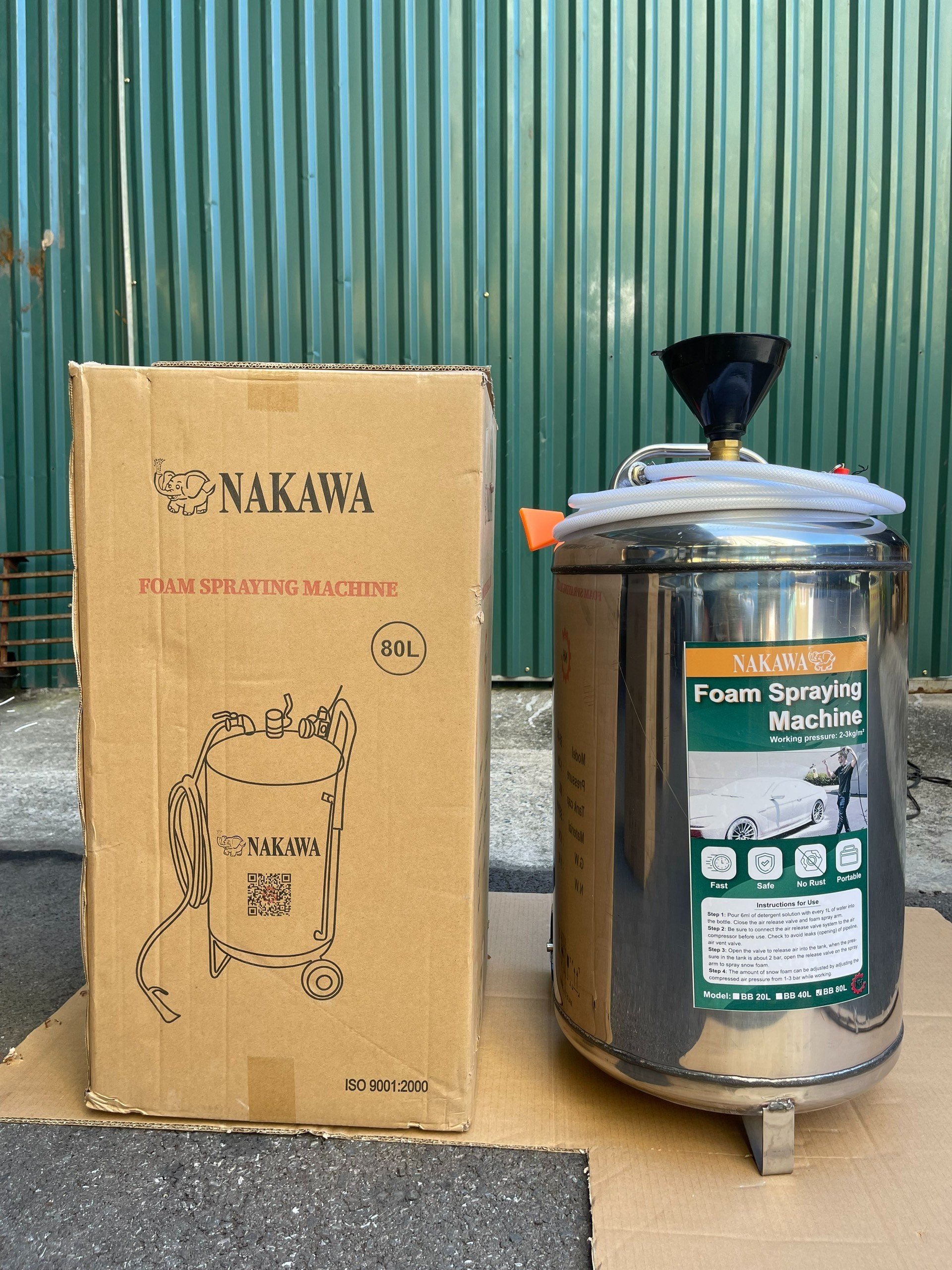 Bình Phun Bọt Tuyết Inox 80L Nakawa BB-80L - Hình ảnh 2