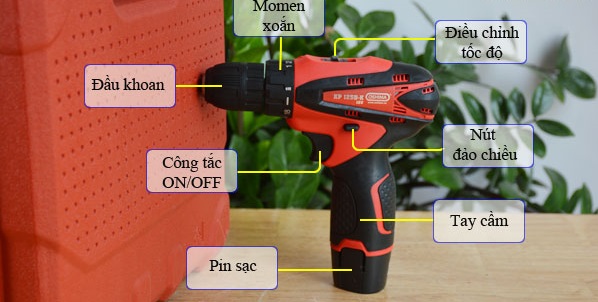 Máy Khoan Pin Oshima KP 12LD-K - Hình ảnh 3