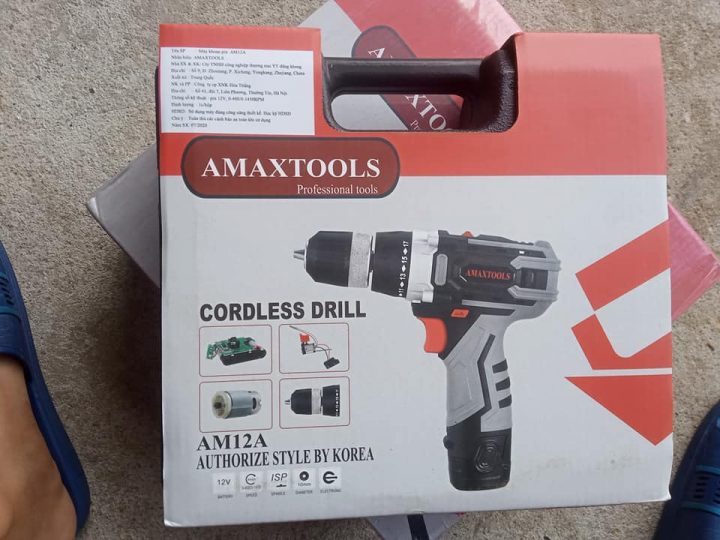 Máy Khoan Pin AmaxTools AM12A 12V - Ảnh 5