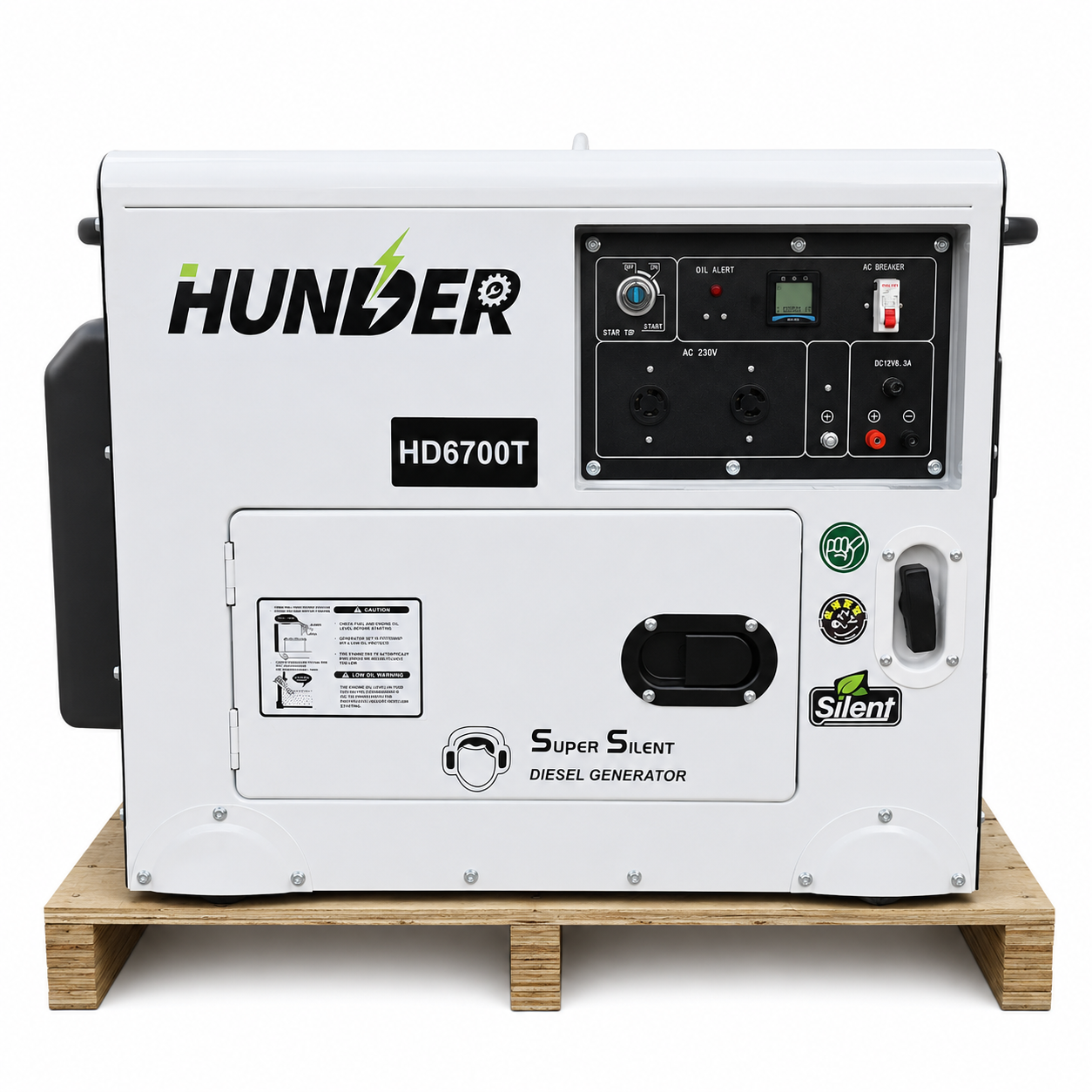 Máy Phát Điện Hunder Chạy Dầu 5Kw HD6700T